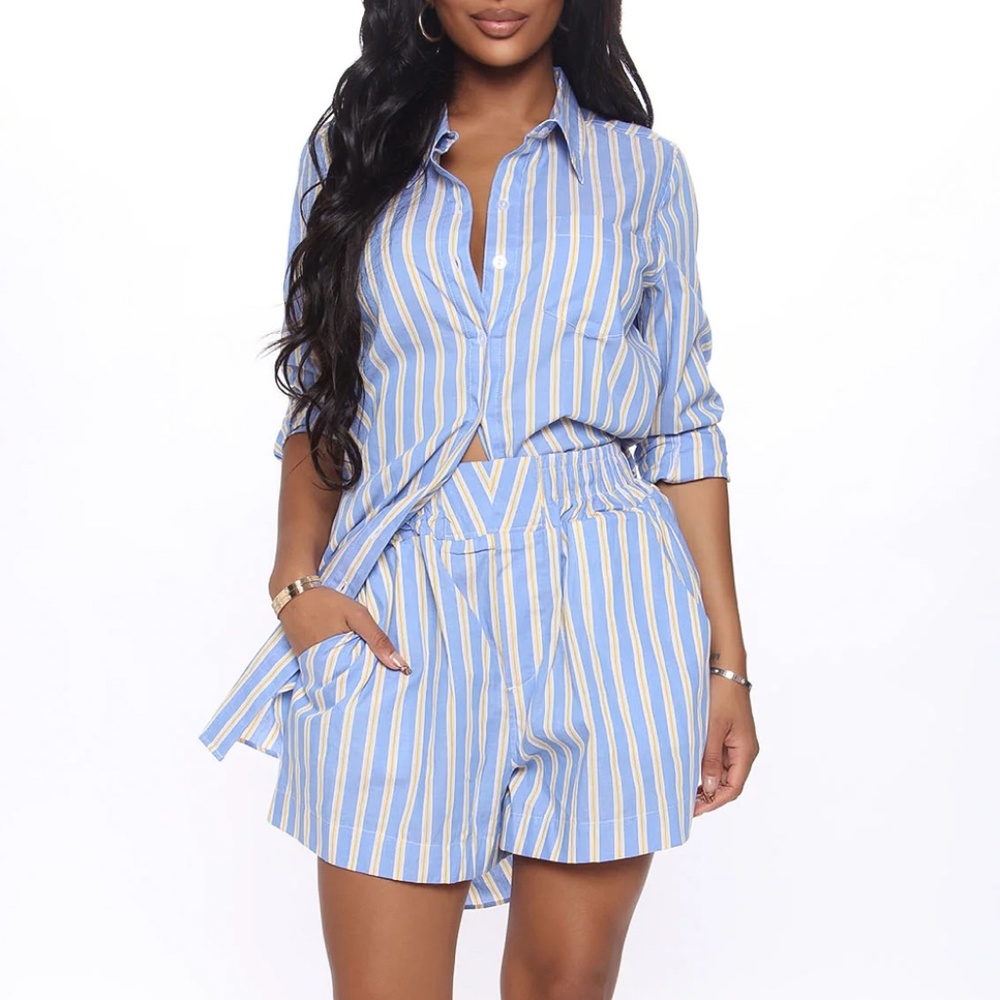 Fashion Nova Stripe Set